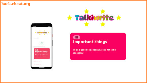 Talkiwrite screenshot