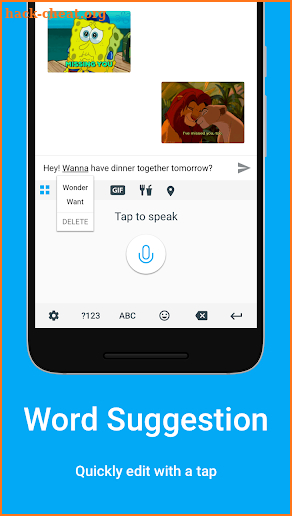 TalkType Voice Keyboard screenshot