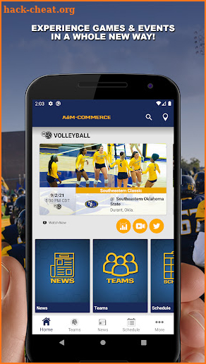 TAMUC Lion Athletics screenshot