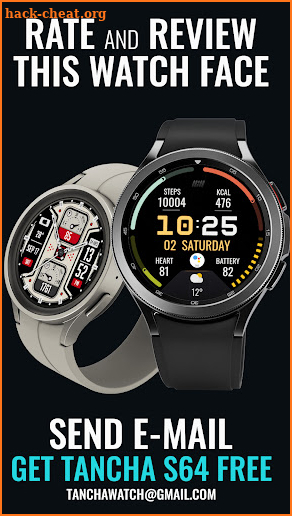 Tancha S57 Digital Watch Face screenshot