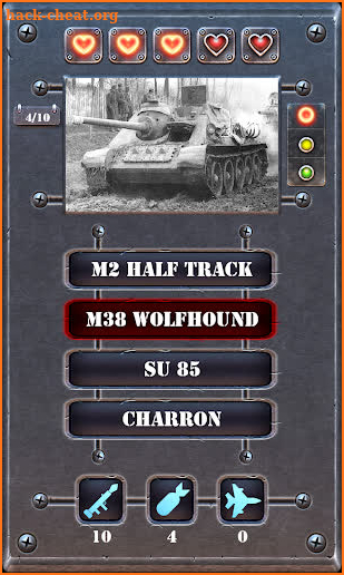 Tank Quiz - Guess the battle tanks screenshot