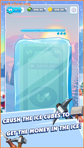 Tap Money: Crush Ice Cube screenshot