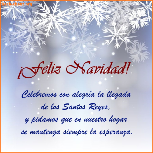 Tarjeta de Navidad con Felicitaciones screenshot