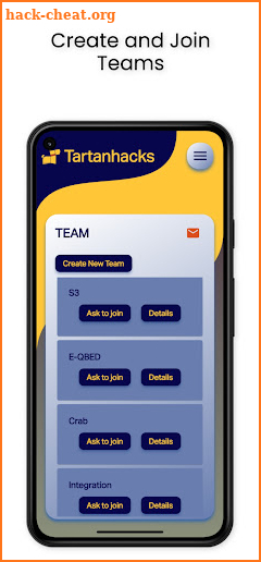 TartanHacks Dashboard screenshot