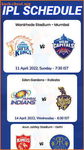 Tata IPL 2022 screenshot