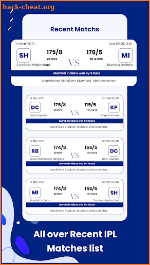 Tata IPL 2022- Live Score screenshot