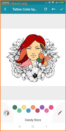 Tattoo Color by Number : Coloring Book Pages screenshot