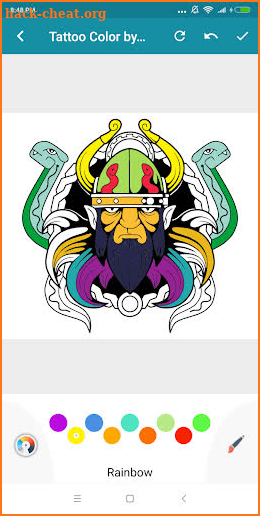 Tattoo Color by Number : Coloring Book Pages screenshot