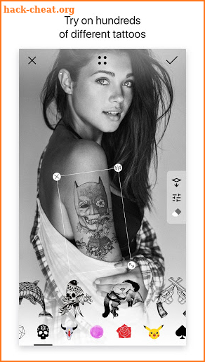 Tattoo - virtual ink master. Tattoo design apps screenshot