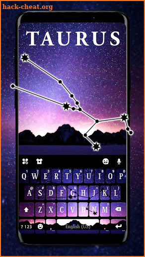 Taurus Galaxy Keyboard Theme screenshot