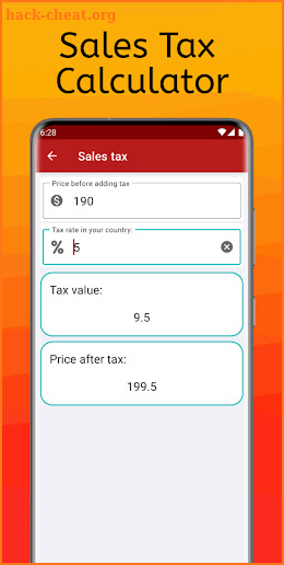 Tax Calculator 2021 - 2022 screenshot