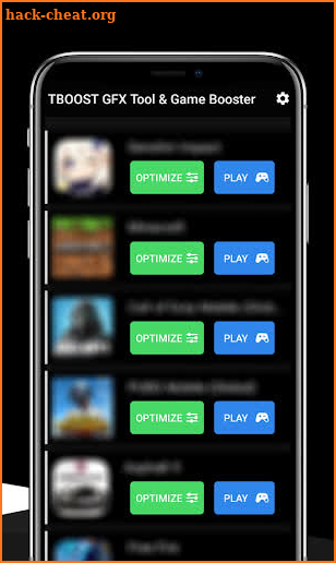 TBOOST GFX Tool & Game Booster screenshot