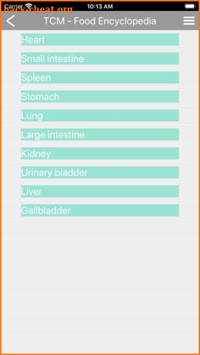 TCM Food Encyclopedia screenshot