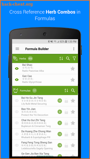 TCM Formula Builder screenshot