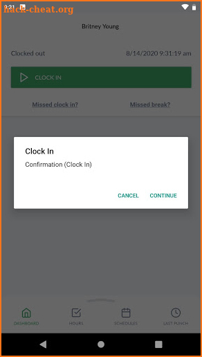 TCP MobileClock screenshot