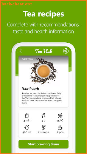 Tea Hub – Recipes and Timer screenshot