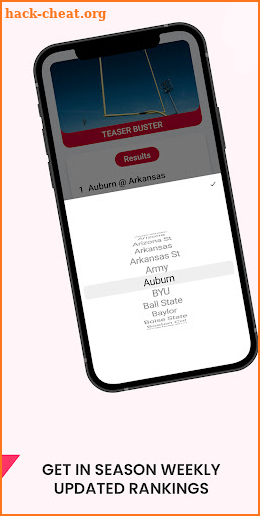 TeaserBuster - NCAAF Predictor screenshot