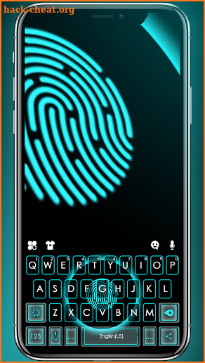 Tech Print Scan Keyboard Background screenshot