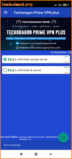 Techoragon prime vpn plus screenshot