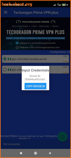 Techoragon prime vpn plus screenshot