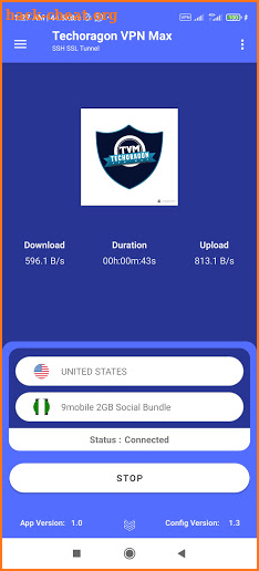 Techoragon vpn max  fast ssh/ssl vpn screenshot