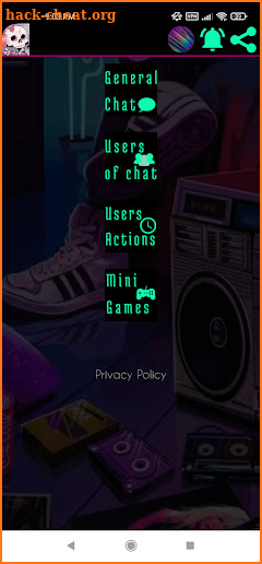 Teen chat screenshot