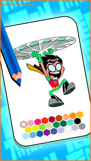 Teen Titans coloring cartoon screenshot