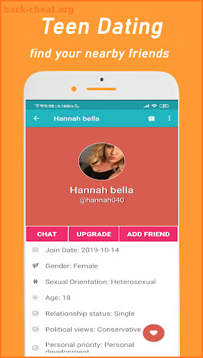 Teen Woo - US Teens Dating App for Teenagers screenshot