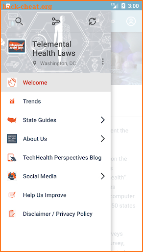 Telemental Health Laws screenshot