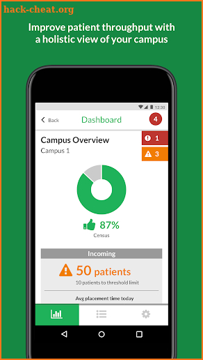 TeleTracking Patient Flow screenshot