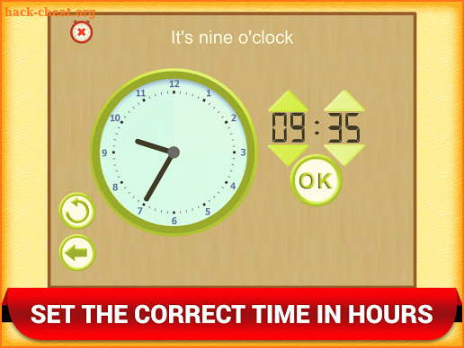 Telling Time Clock Kids Games screenshot