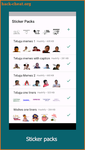 Telugu Stickers - WAStickers, WAStickerApps screenshot