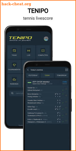 TENIPO - tennis livescore screenshot