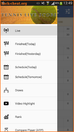 Tennis Live Score screenshot