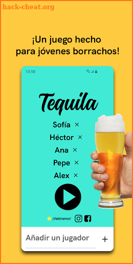 Tequila: Juego para tomar screenshot