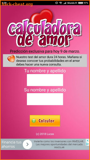 Test de amor verdadero con nombres screenshot