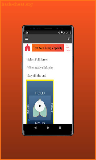 Test Your Lung Capacity screenshot