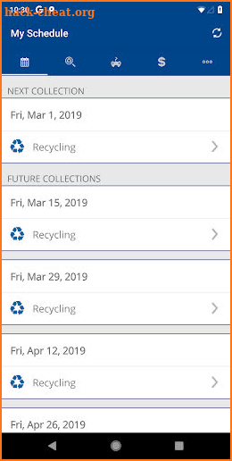 Texas Disposal Waste Wizard screenshot