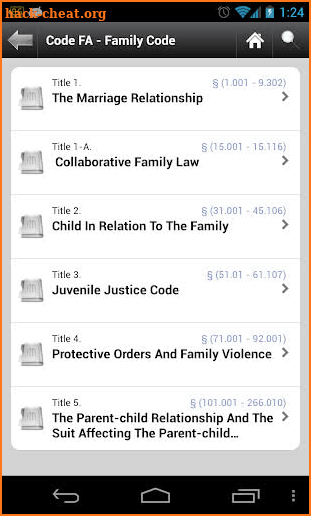 Texas Laws (TX 85th Legislature state code ) screenshot