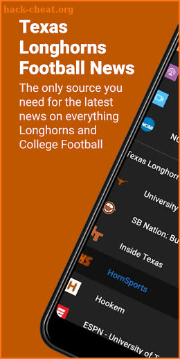 Texas Longhorns Football News screenshot