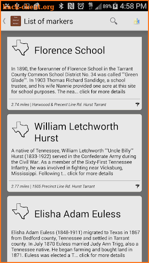 Texas Markers screenshot