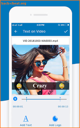 Text On Video screenshot