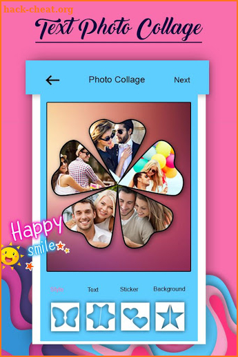 Text Photo Collage screenshot