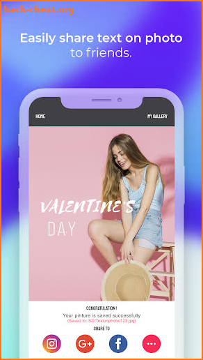 Text2pic: Image Maker - Add Text to Photo App screenshot