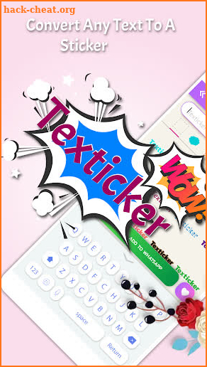 Texticker, Text Sticker Maker - WAStickerApps screenshot