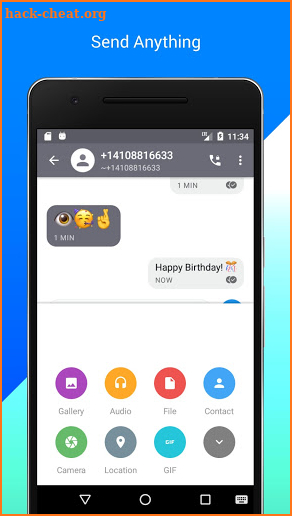 TextLight - experimental messaging app screenshot