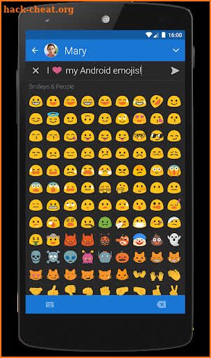 Textra Emoji - Android Blob Style screenshot