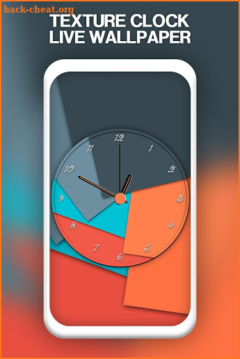 Texture Clock Live Wallpaper screenshot