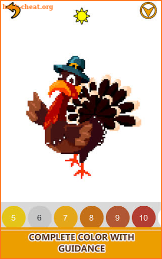 Thanks Giving Color by Number - Pixel Art Coloring screenshot