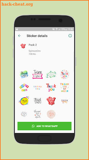 Thanks stickers for Whatsapp - WAStickerApps screenshot